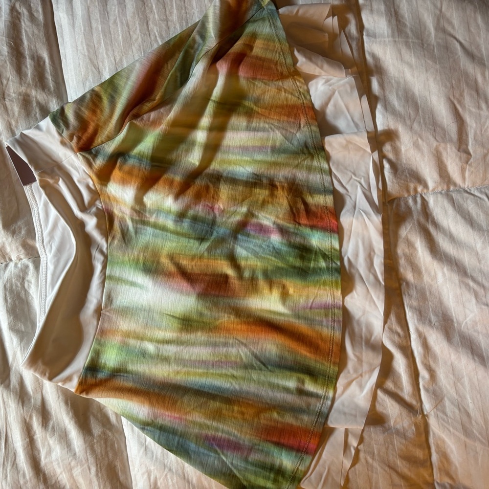 CALIA by Carrie Underwood Multicolor Striped Mini Skirt w built in underwear